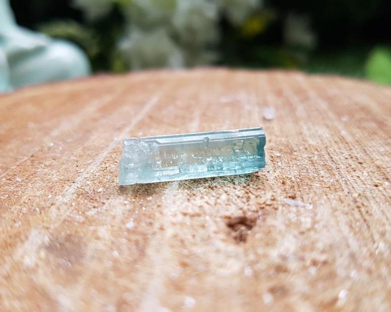 Turmalina Azul - Bruta - Bastão de Turmalina Azul 0,8g -2
