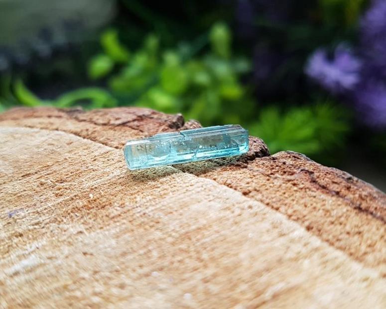 Turmalina Azul - Bruta - Bastão de Turmalina Azul 0,6g -2