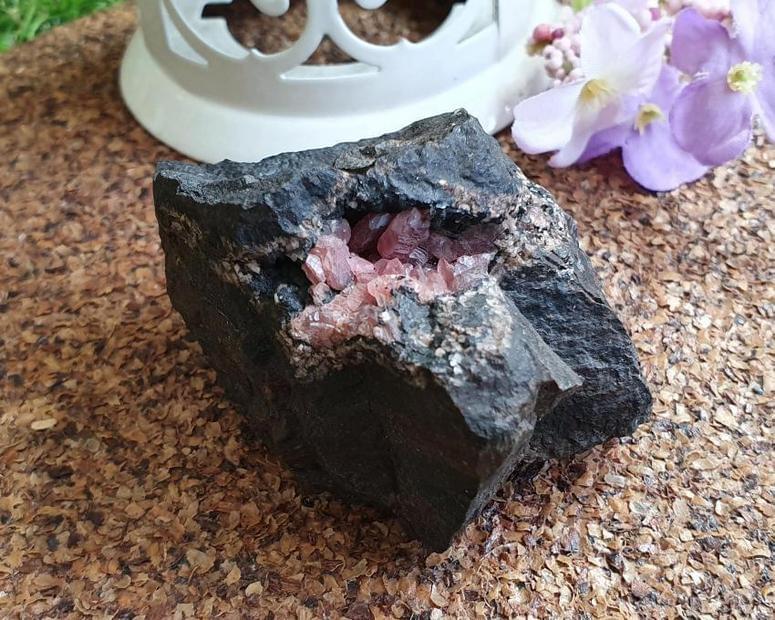 Rodocrosita - Bruta - Rodocrosita Cristalizada na Matriz 200g -2