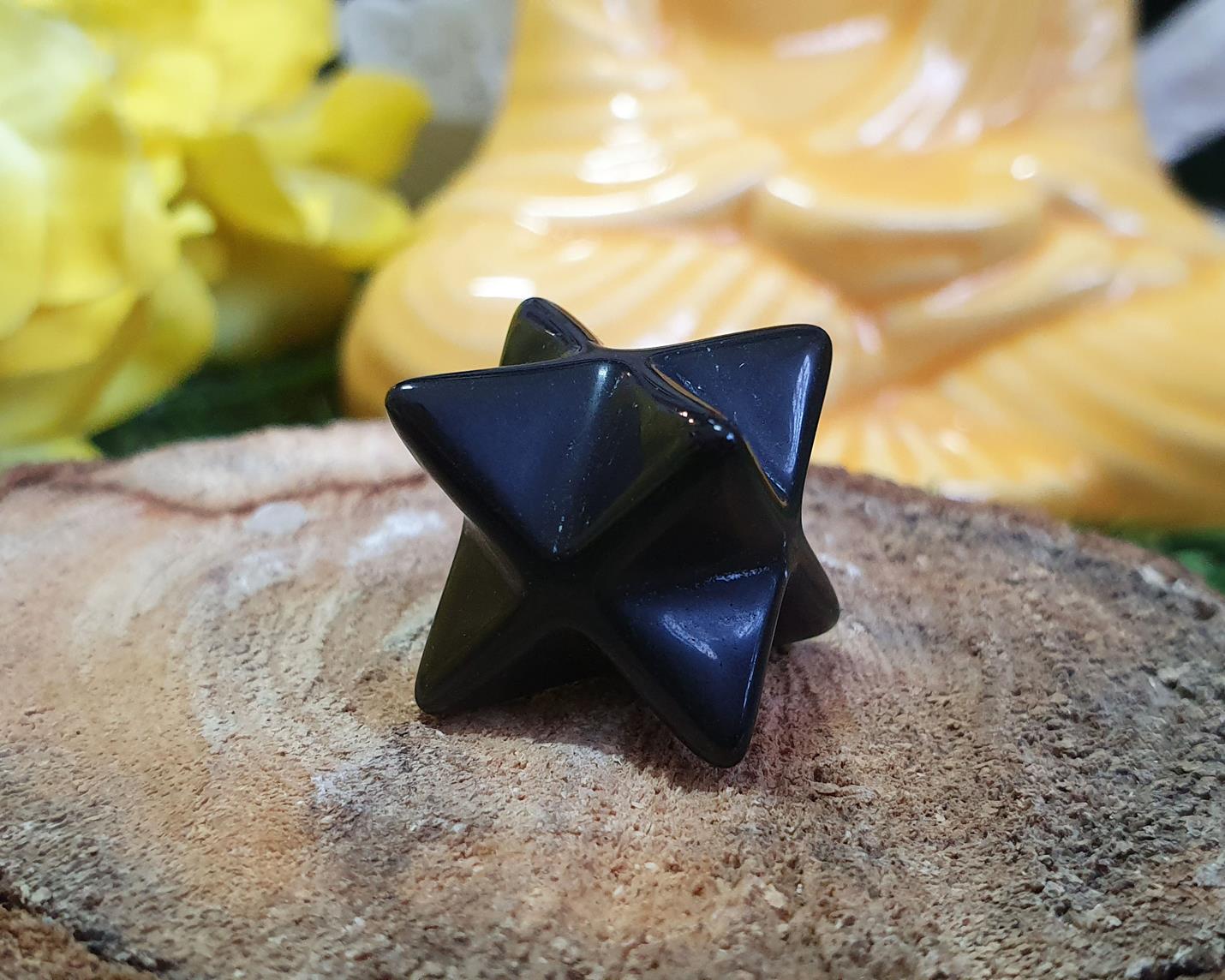 Merkabah de Obsidiana Negra