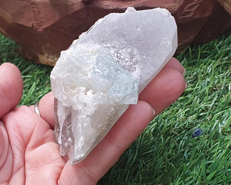 Topázio Azul - Bruta - Topázio Azul na Matriz (Extremamente Raro) 245g 0