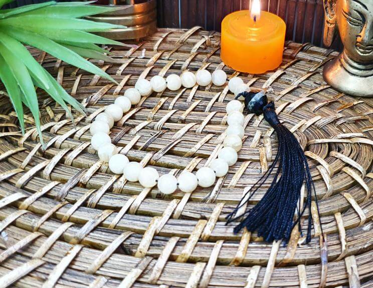 Calcita - Jóias e Semijoias - Japamala de Calcita Amarela (27 Contas) 0