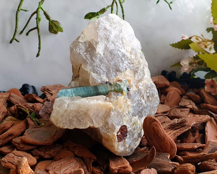 Água Marinha - Bruta - Água Marinha na Matriz 710g 0