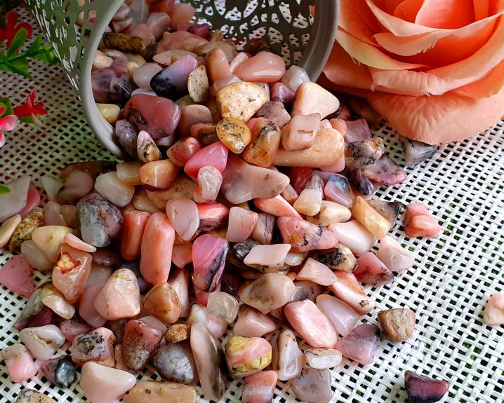 Pedra Opala Rolada - Pacote 300g