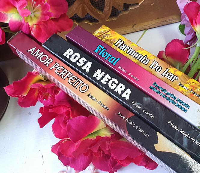 Quartzo Rosa - Bruta - Kit 4 Incensos do Amor e Bons Relacionamentos -1