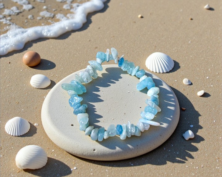 Pulseira de Água Marinha