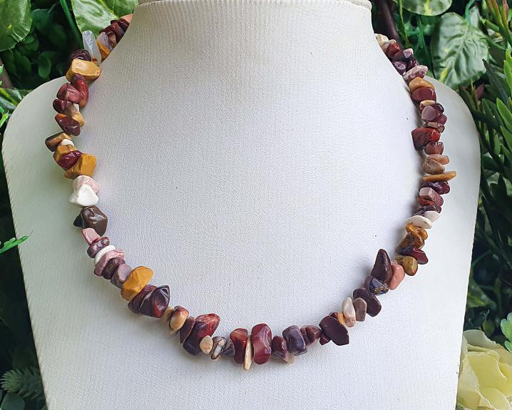 Colar de Jaspe Mookaite com Fecho