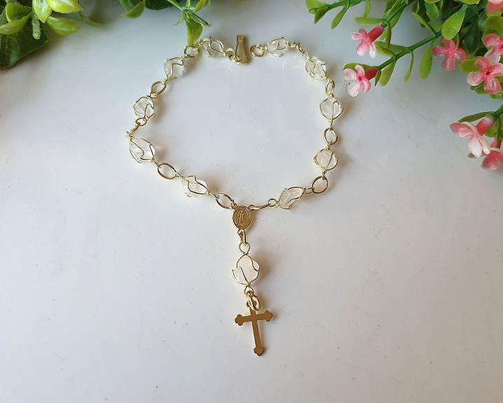 Pulseira de Cristal com Hematita e Jaspe