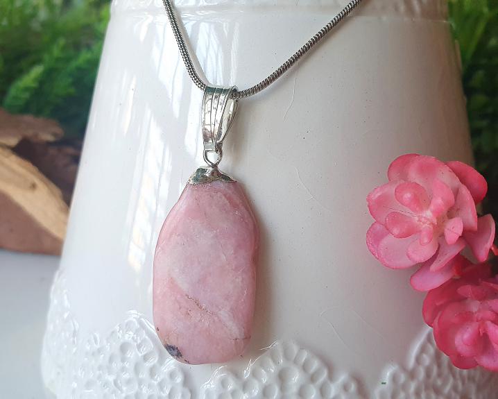 Pingente de Opala Rosa