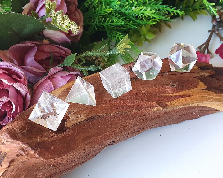 Kit Sólidos Platônicos de Cristal