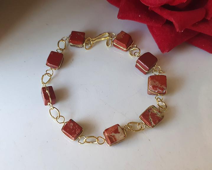 Pulseira de Jaspe Vermelha