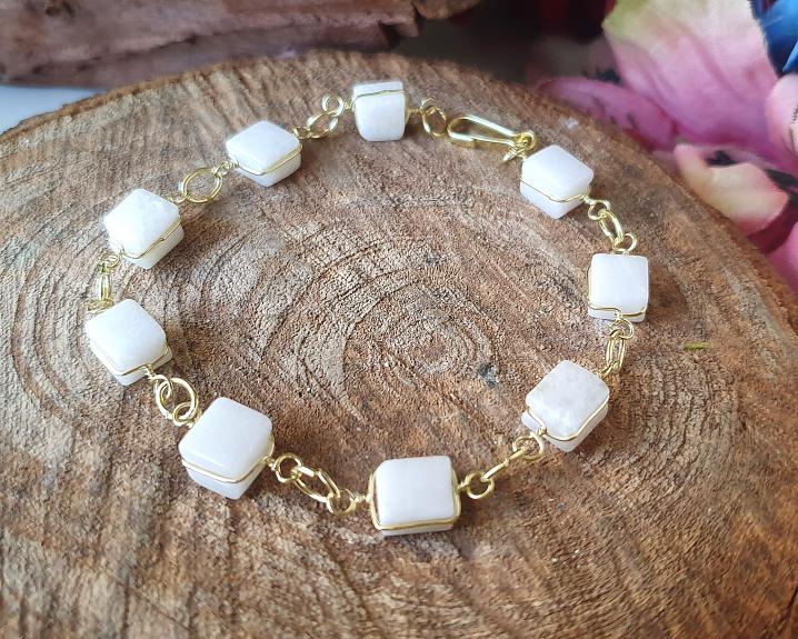 Pulseira de Quartzo Branco