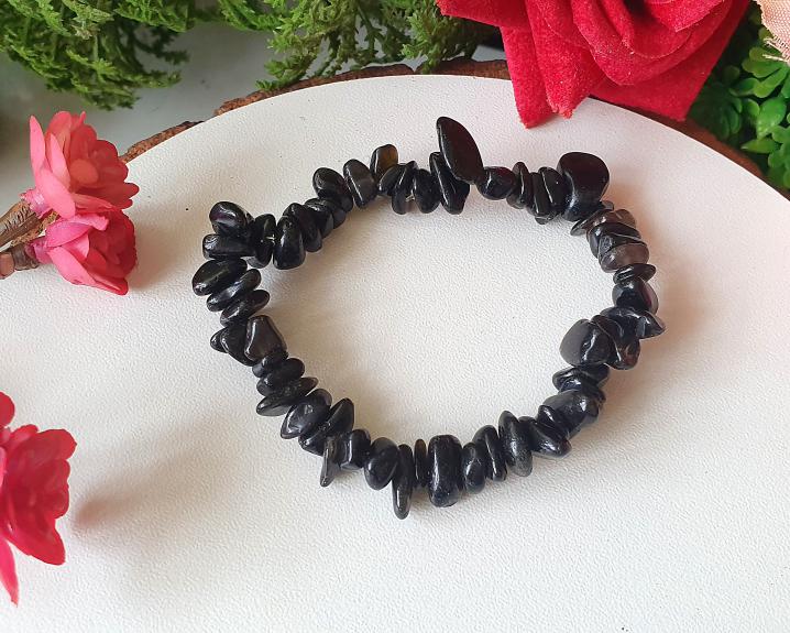 Pulseira de Obsidiana Negra