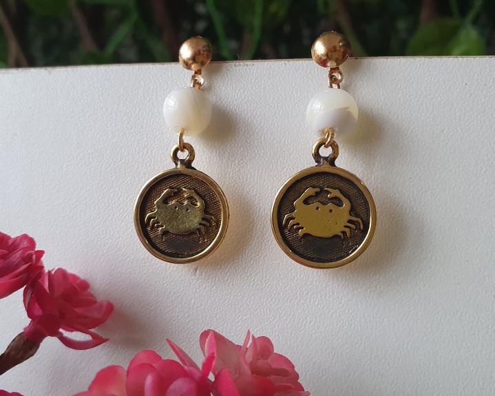 Brincos Pedras do Signo de Câncer