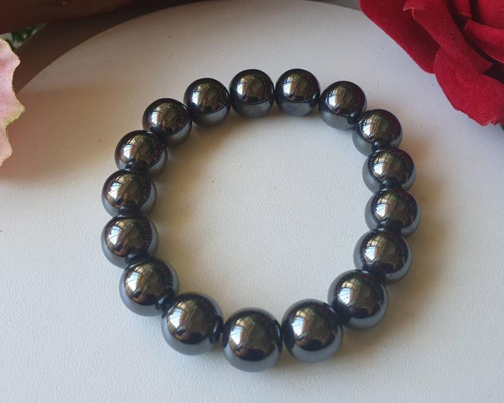Pulseira Masculina de Hematita