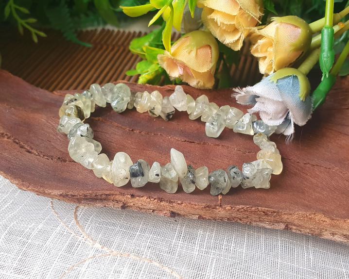 Prehnita - Jóias e Semijoias - Pulseira de Prehnita 0