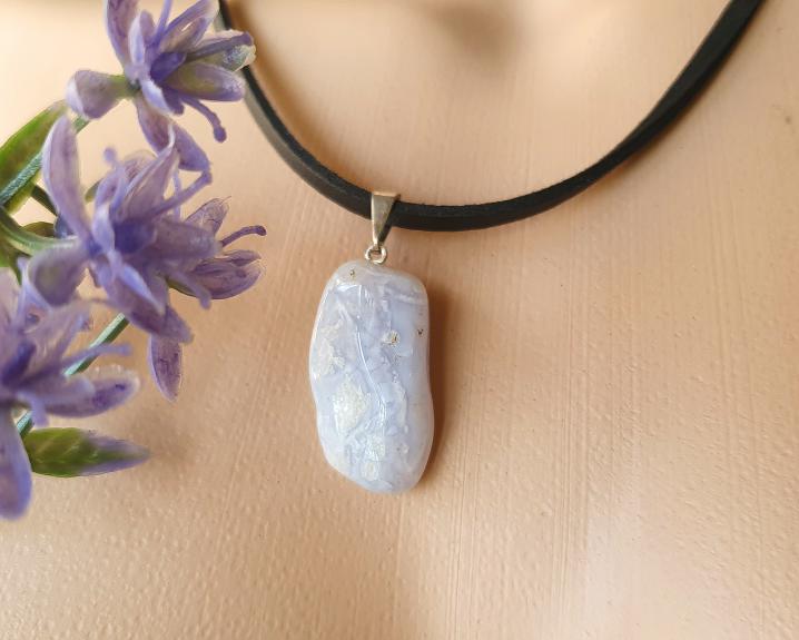 Pingente de Ágata Blue Lace