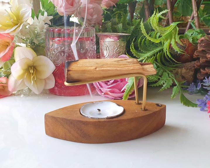 Incensário Duplo para Incensos e Palo Santo (Canoa)