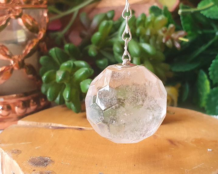 Pêndulo de Cristal Facetado