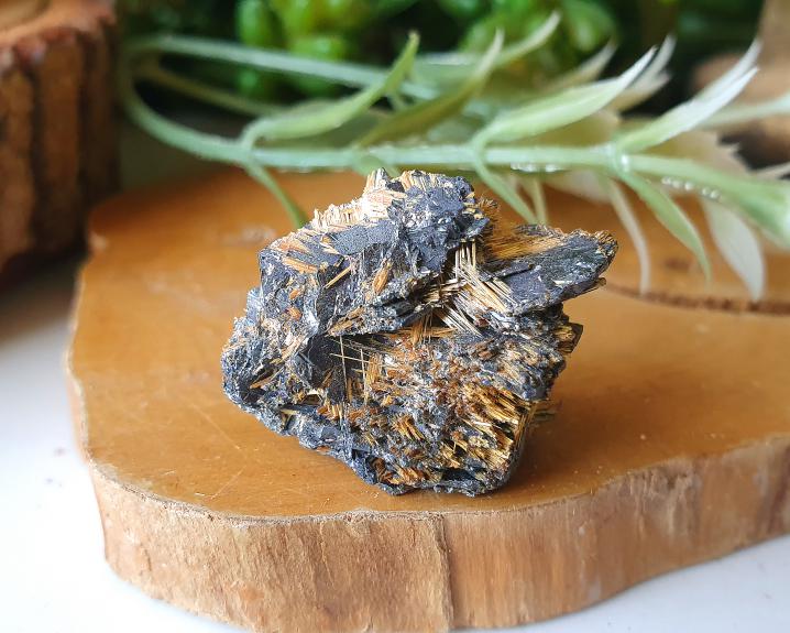 Estrela de Rutilo na Hematita  14g