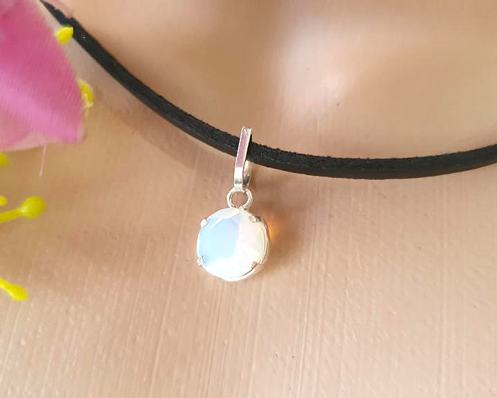 Pingente de Opalina em Prata