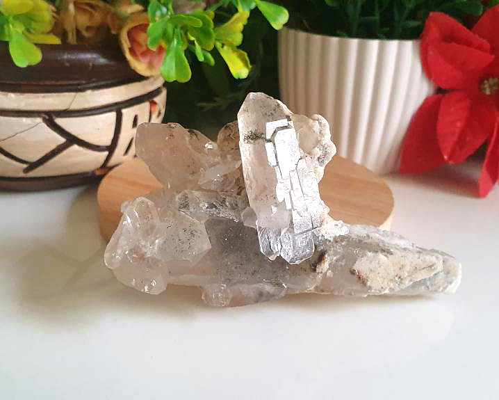 Drusa de Quartzo Xamã 91g