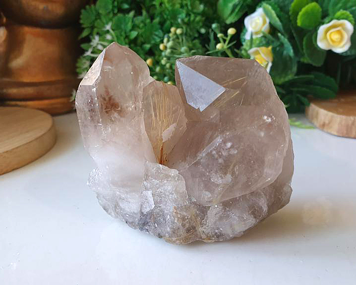 Drusa de Cristal Rutilado (RARO) 179g