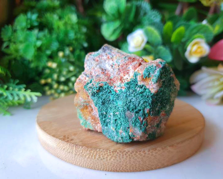 Malaquita com Azurita na Matriz  73g