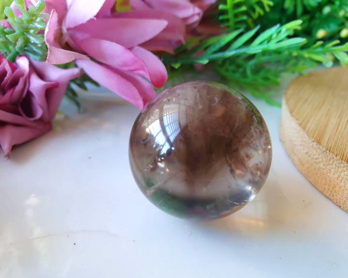 Esfera  de Quartzo Fum&ecirc; 20g