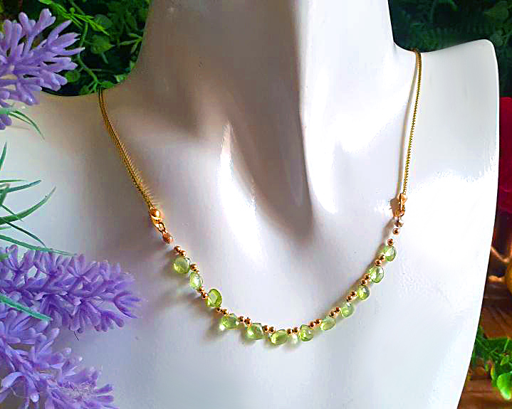 Peridoto - Bruta - Colar de Cristal de Peridoto 0