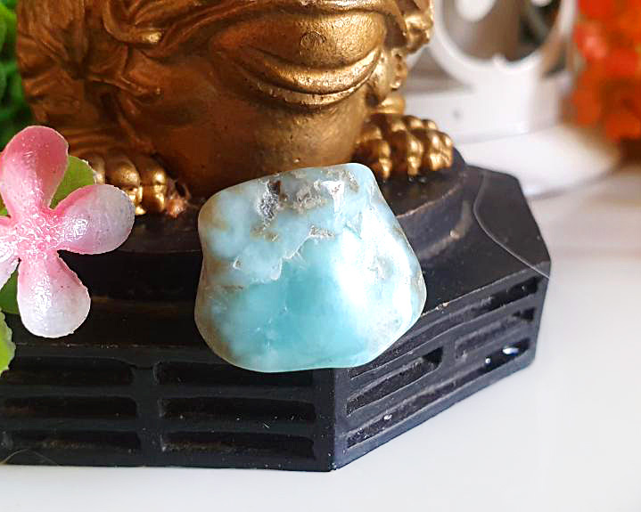 Larimar Cristalizada Polida 4g