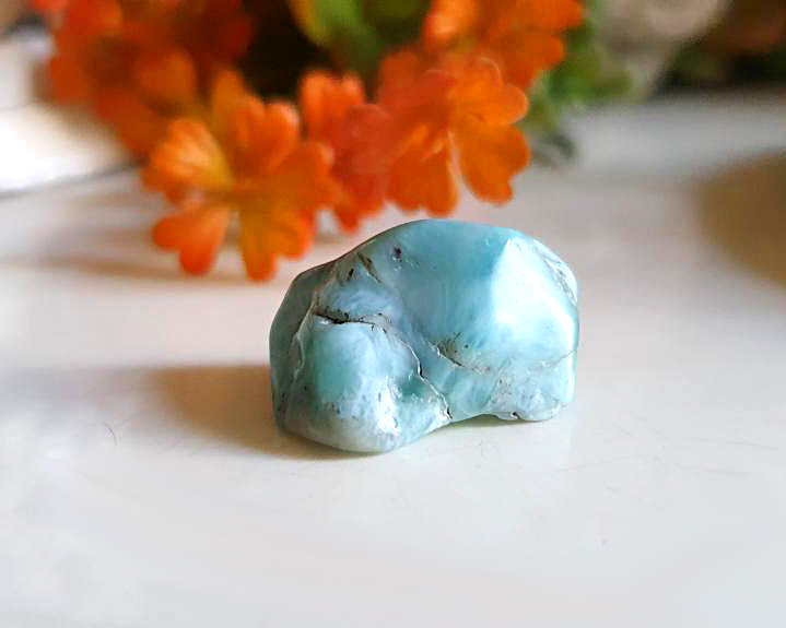 Larimar Cristalizada Polida 4g