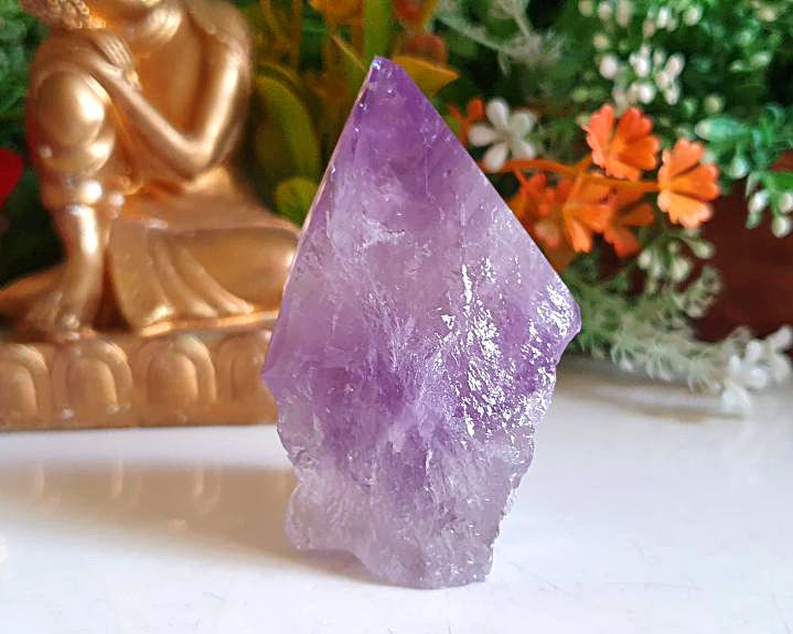 Ametista - Pontas e Obeliscos - Ponta de Ametista Mandu (RARO) 113g -2