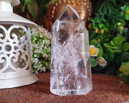 Ponta de Cristal de Alta Pureza 9cm