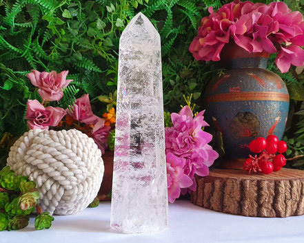 Ponta de Cristal de Alta Pureza 18cm