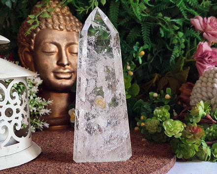 Ponta de Cristal de Alta Pureza 13cm