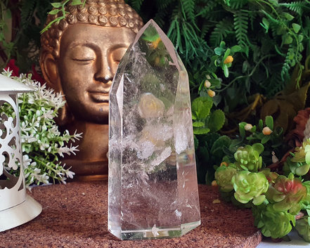 Ponta de Cristal de Alta Pureza  11cm