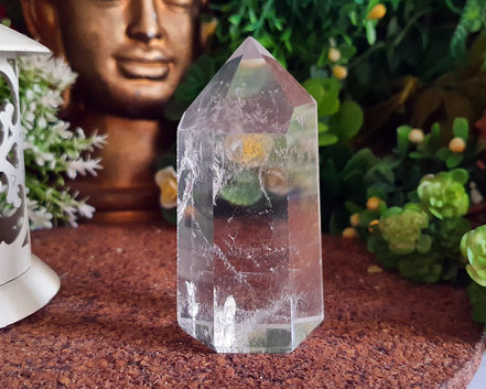 Ponta de Cristal de Alta Pureza  8cm