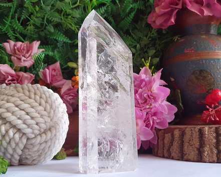Ponta de Cristal de Alta Pureza 14cm