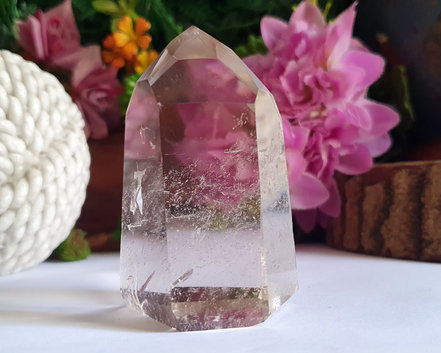 Ponta de Cristal de Alta Pureza 7cm