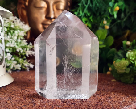 Ponta de Cristal de Alta Pureza 8cm