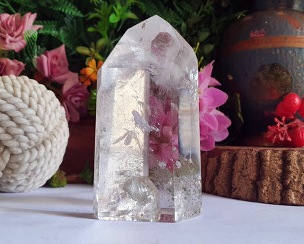 Ponta de Cristal de Alta Pureza  11cm