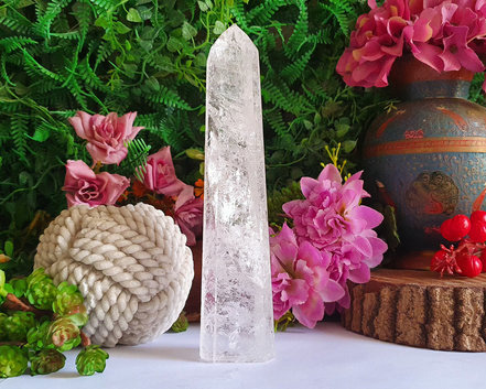 Ponta de Cristal de Alta Pureza 17,5cm