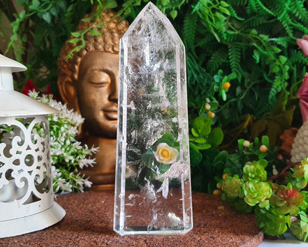 Ponta de Cristal de Alta Pureza 14cm