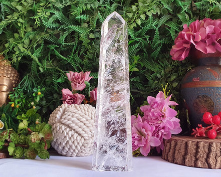 Ponta de Cristal de Alta Pureza  20cm