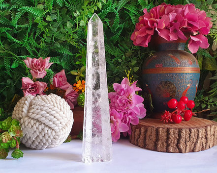 Ponta de Cristal de Alta Pureza 19cm