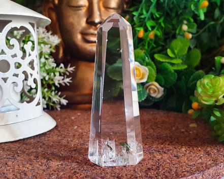 Ponta de Cristal de Alta Pureza 7cm