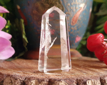 Ponta de Cristal de Alta Pureza 4cm
