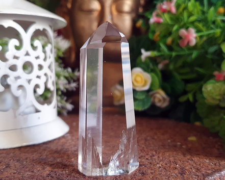 Ponta de Cristal de Alta Pureza  6cm