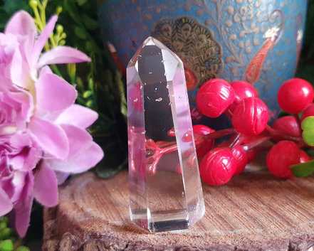 Ponta de Cristal de Alta Pureza 6cm